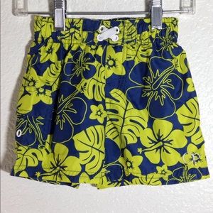 FINAL MARKDOWN Little Boy's NWT Op Hibiscus Swim Trunks (18m)
